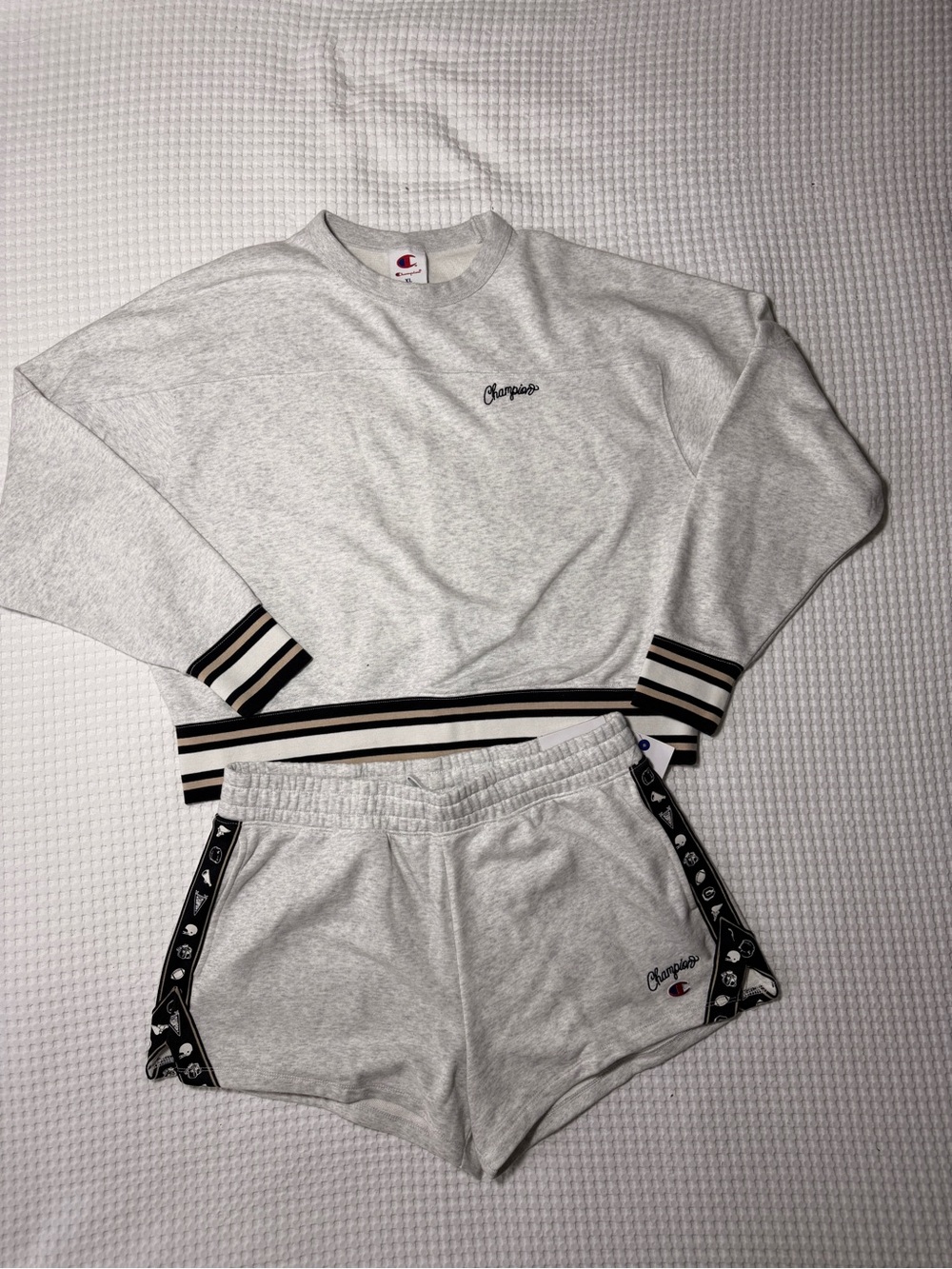 Champion Sweatshirt and Shorts Set